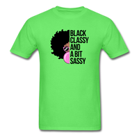 Black Classy And A Bit Sassy T-Shirt - kiwi