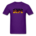 Being Black Is DOPE Flames - purple