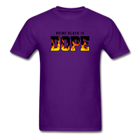 Being Black Is DOPE Flames - purple