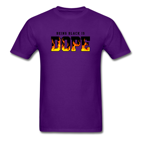 Being Black Is DOPE Flames - purple