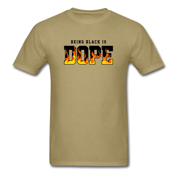 Being Black Is DOPE Flames - khaki