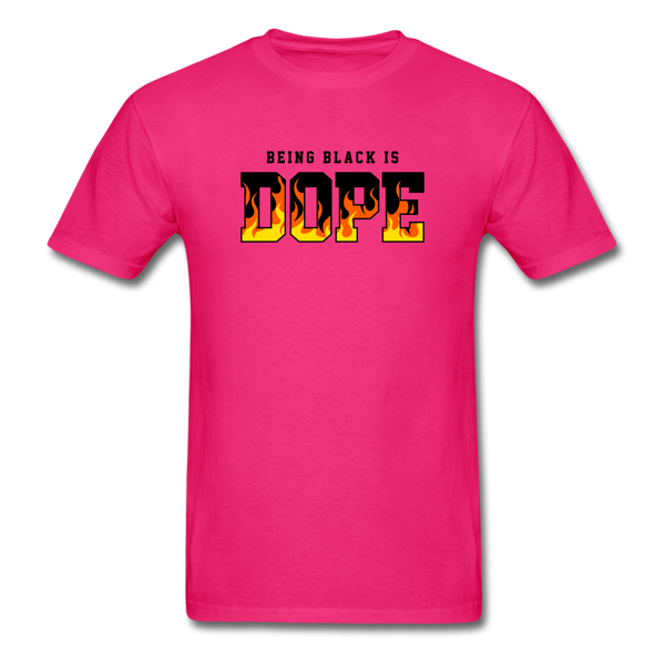 Being Black Is DOPE Flames - fuchsia