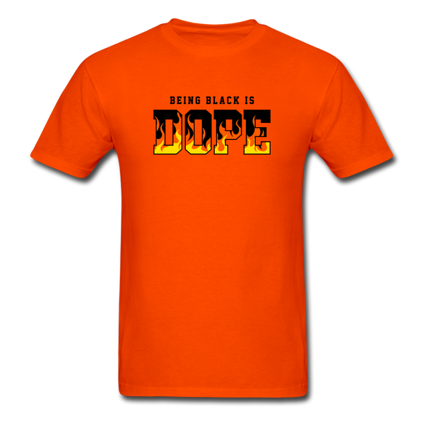 Being Black Is DOPE Flames - orange