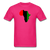 Africa Map - fuchsia