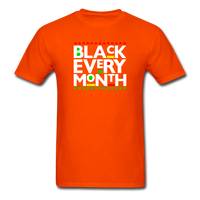 Black Every Month T-Shirt - orange