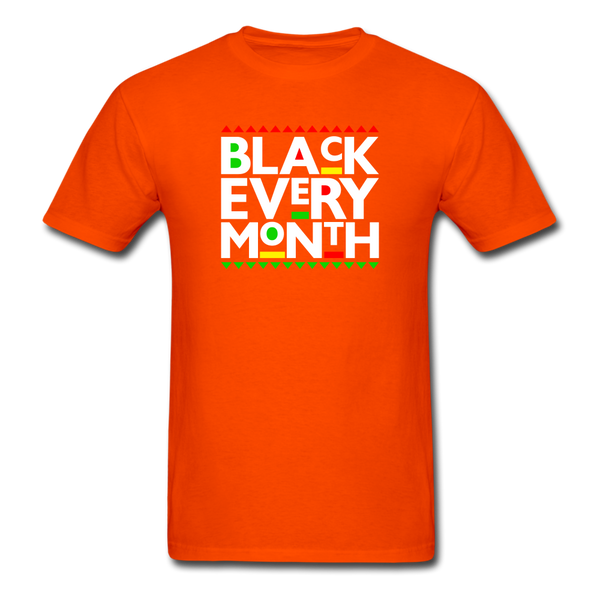 Black Every Month T-Shirt - orange