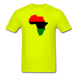 Africa Map - safety green