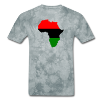 Africa Map - grey tie dye