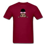 Afro Puff Badana Girl Peekaboo - burgundy