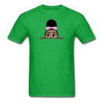 Afro Puff Badana Girl Peekaboo - bright green