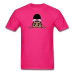 Afro Puff Badana Girl Peekaboo - fuchsia