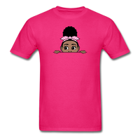 Afro Puff Badana Girl Peekaboo - fuchsia