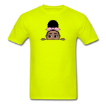 Afro Puff Badana Girl Peekaboo - safety green