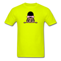 Afro Puff Badana Girl Peekaboo - safety green