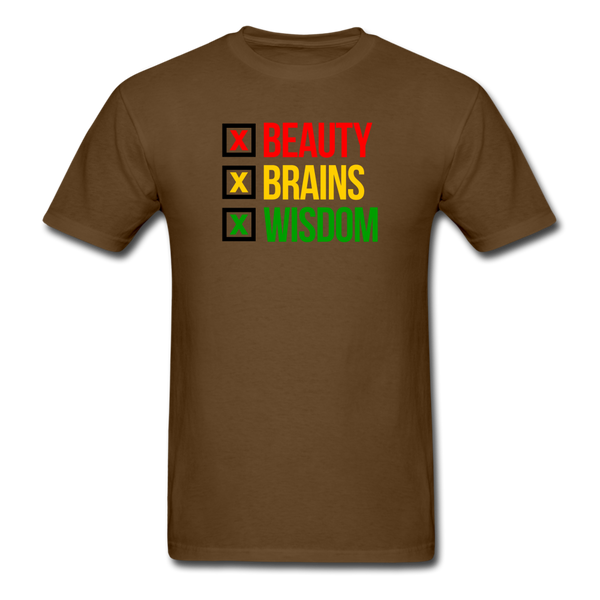 Beauty Brains Wisdom - brown