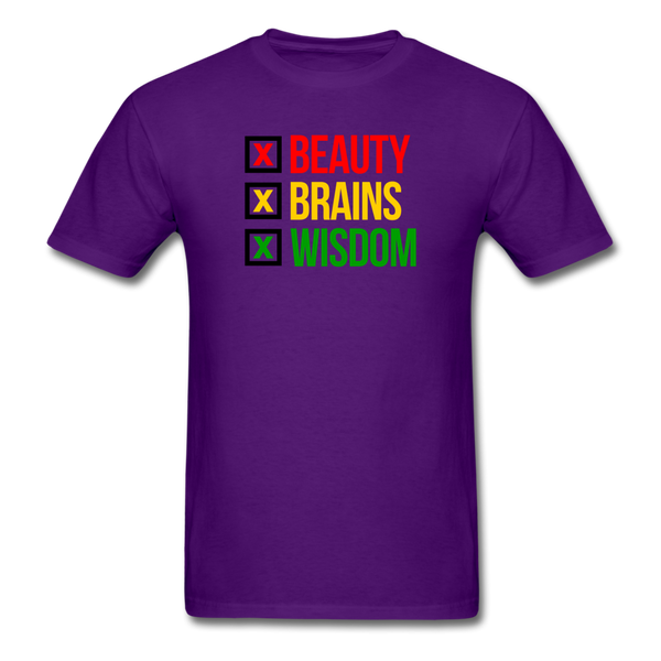 Beauty Brains Wisdom - purple