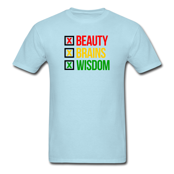Beauty Brains Wisdom - powder blue