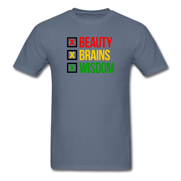 Beauty Brains Wisdom - denim
