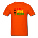 Beauty Brains Wisdom - orange
