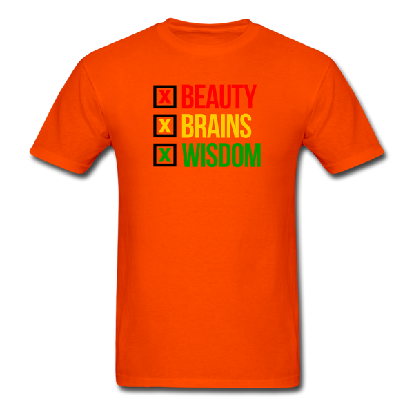 Beauty Brains Wisdom - orange