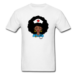 Afro Women Nurse Doctor - white