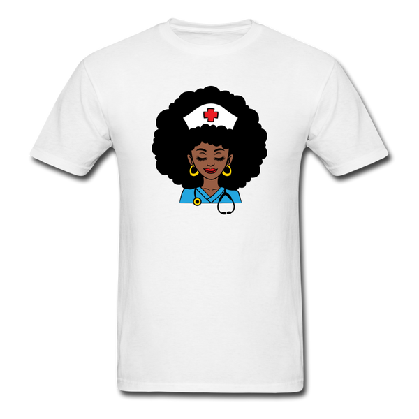 Afro Women Nurse Doctor - white