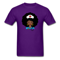 Afro Women Nurse Doctor - purple