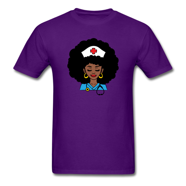 Afro Women Nurse Doctor - purple