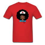 Afro Women Nurse Doctor - red