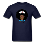 Afro Women Nurse Doctor - navy