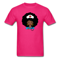 Afro Women Nurse Doctor - fuchsia