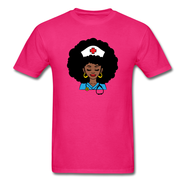 Afro Women Nurse Doctor - fuchsia