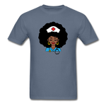 Afro Women Nurse Doctor - denim