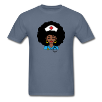 Afro Women Nurse Doctor - denim