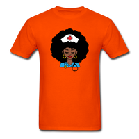 Afro Women Nurse Doctor - orange