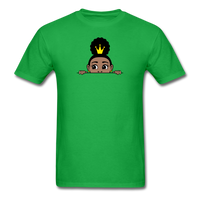 Afro Puff Crown Girl Peekaboo - bright green