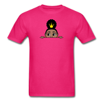 Afro Puff Crown Girl Peekaboo - fuchsia