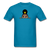 Afro Puff Crown Girl Peekaboo - turquoise