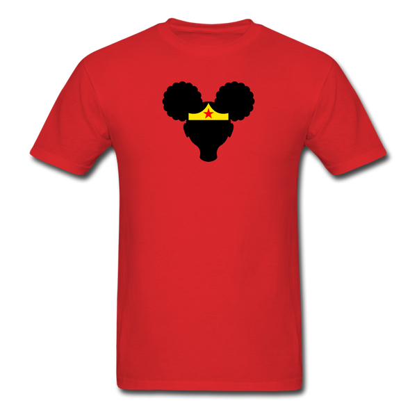 Afro Puffs Girl Wonder Woman - red