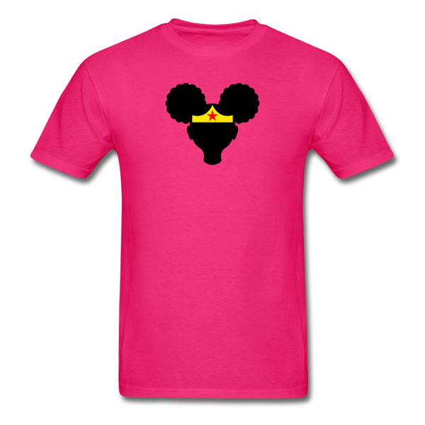 Afro Puffs Girl Wonder Woman - fuchsia