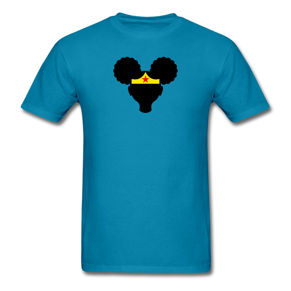 Afro Puffs Girl Wonder Woman - turquoise