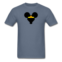Afro Puffs Girl Wonder Woman - denim