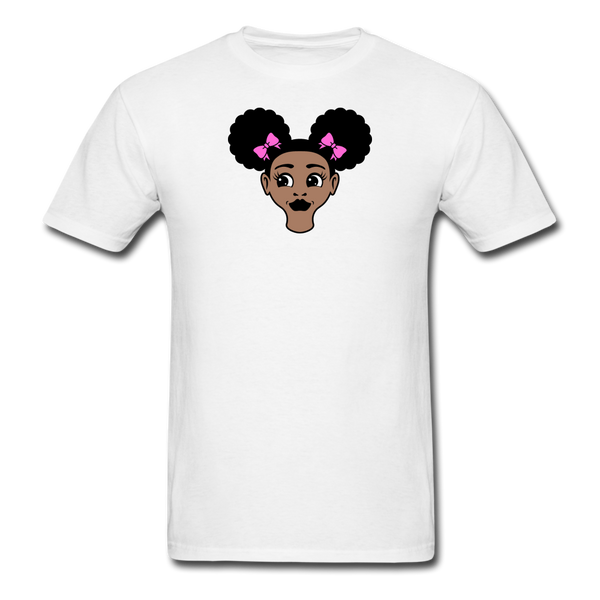 Afro Puffs Girl - white