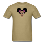 Afro Puffs Girl - khaki