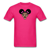Afro Puffs Girl - fuchsia