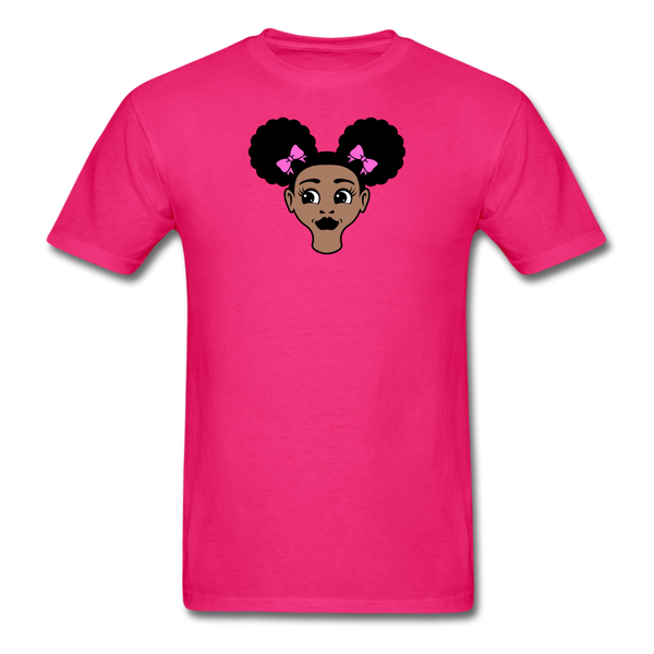 Afro Puffs Girl - fuchsia