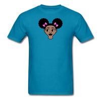 Afro Puffs Girl - turquoise