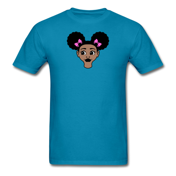 Afro Puffs Girl - turquoise