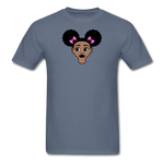 Afro Puffs Girl - denim