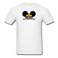 Afro Puff Wonder Woman Girl Peekaboo - white
